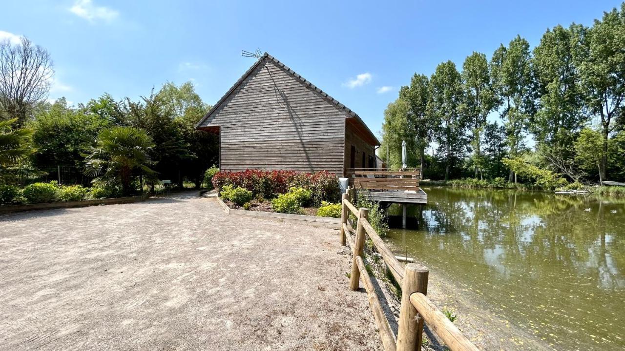 Chalet Avec Terrasse Sur Pilotis Vue Sur L'Etang Rue  Exterior foto