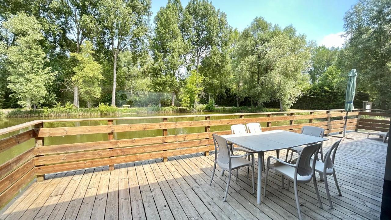 Chalet Avec Terrasse Sur Pilotis Vue Sur L'Etang Rue  Exterior foto